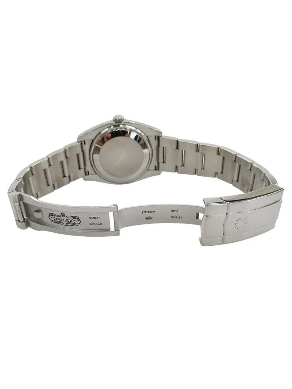Rolex Air King Number Watch Automatic Winding at Stainless Steel Silver Blue